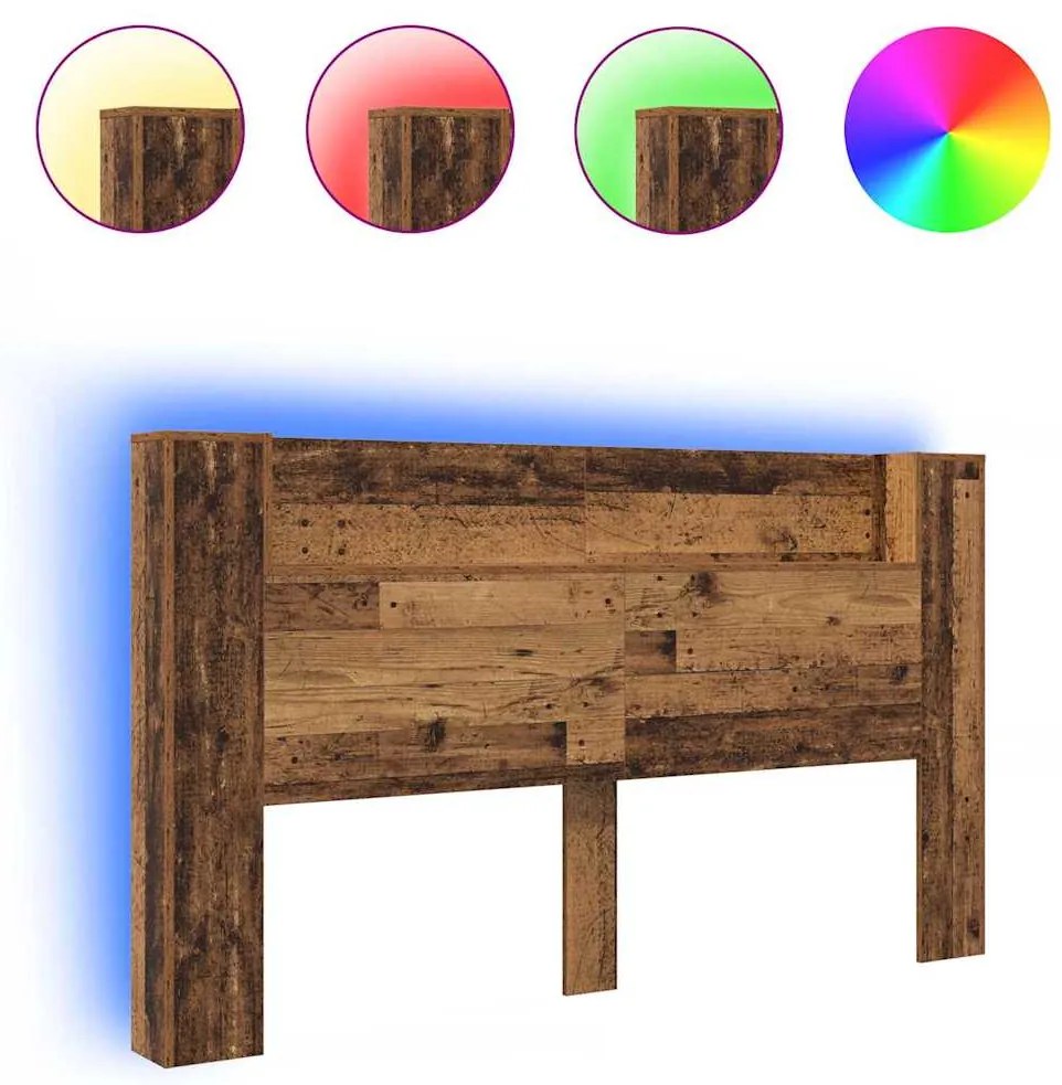 Cabeceira com Armário Madeira antiga 180 x 17 x 104.5 cm