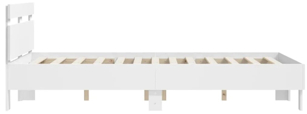 Estrutura cama c/ cabeceira 120x200 cm derivados madeira branco
