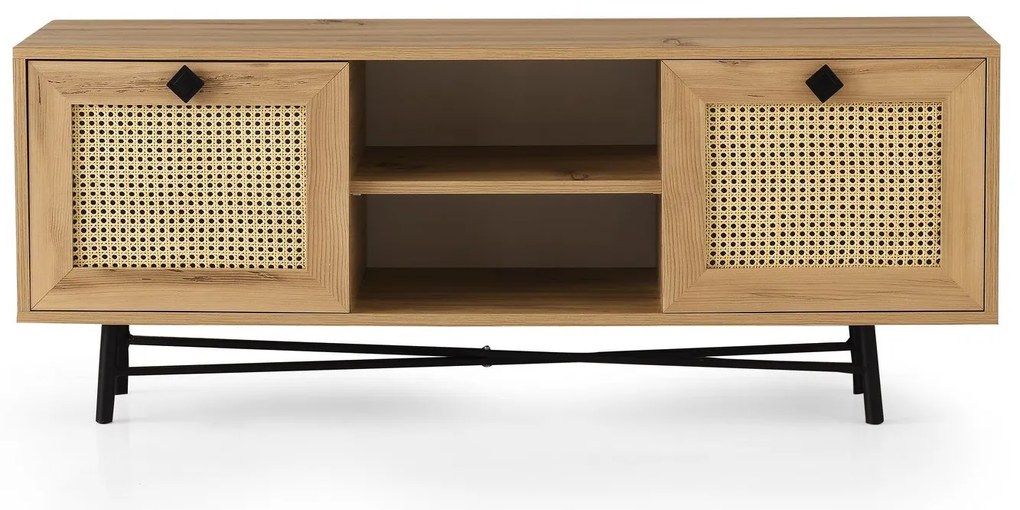 ****  
TV Stand Begonya – Carvalho Preto – 140x60x40 cm

**