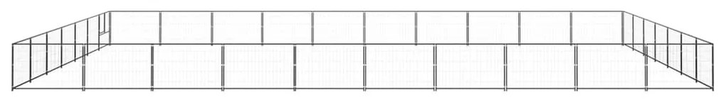 Canil para cães 70 m² aço preto