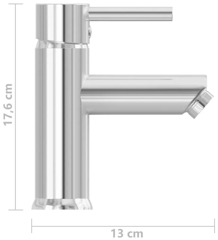 Torneira para lavatório de casa de banho 130x176 mm cromado