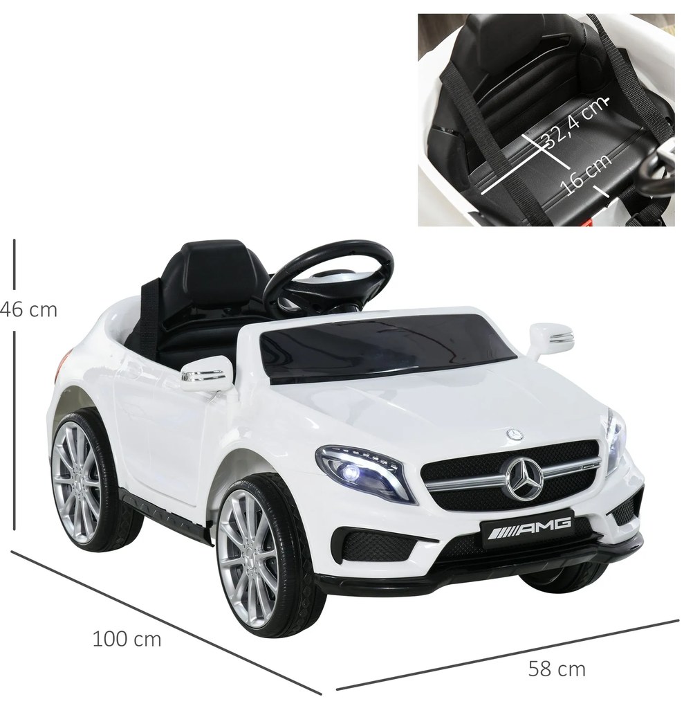 Carro Eléctrico Mercedes Benz GLA para Crianças acima de 3 Anos com Co