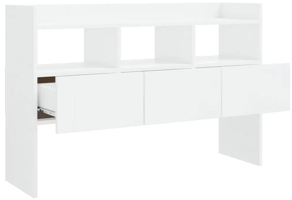 Aparador 105x30x70 cm derivados de madeira branco brilhante