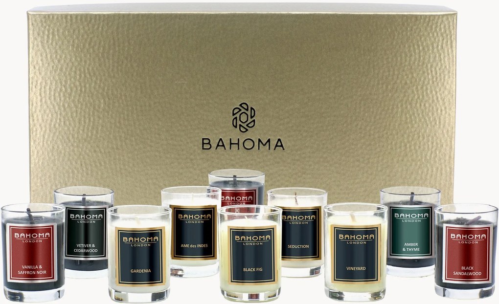Mini velas perfumadas em caixa de presente Discovery, conjunto de 10