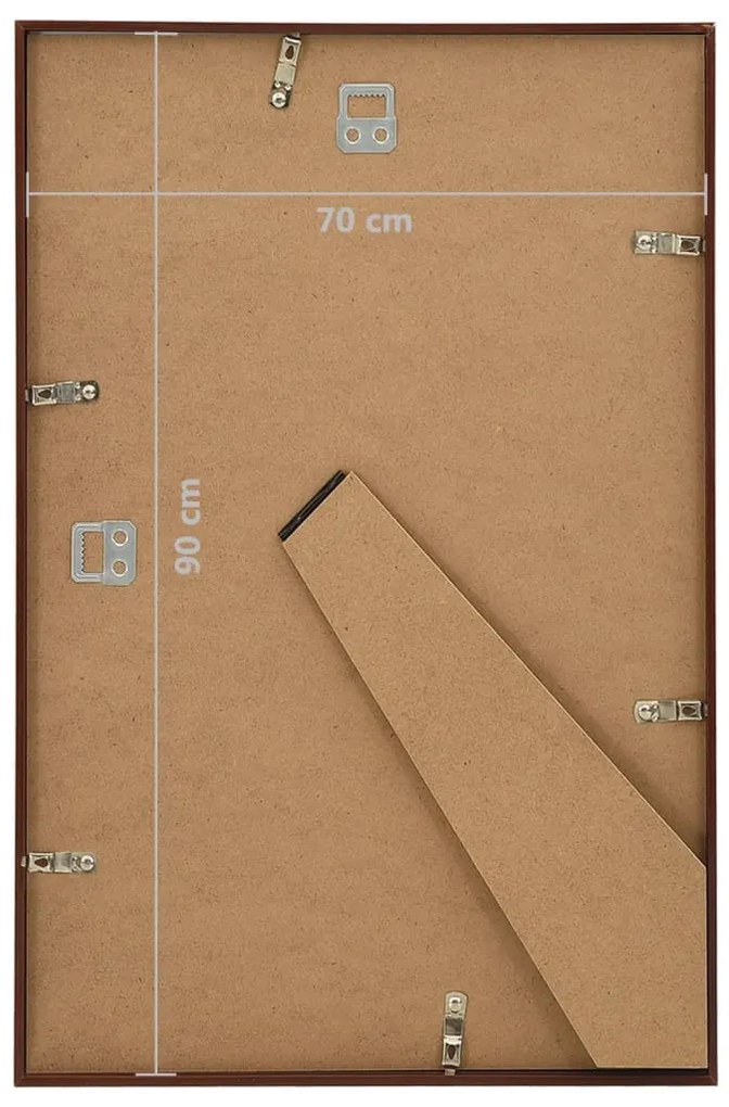 Molduras para parede ou mesa 5 pcs 70x90 cm MDF cor bronze