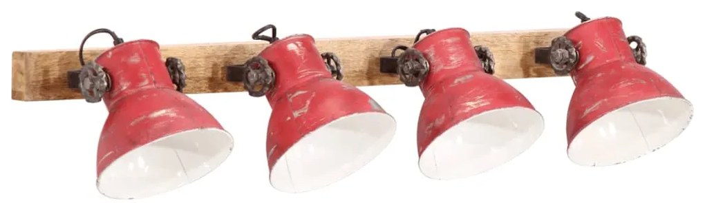 Candeeiro de parede 25 W 90x25 cm E27 vermelho desgastado