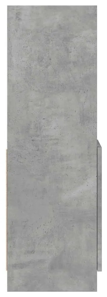 Armário alto 92x33x100 cm derivados de madeira cinzento cimento
