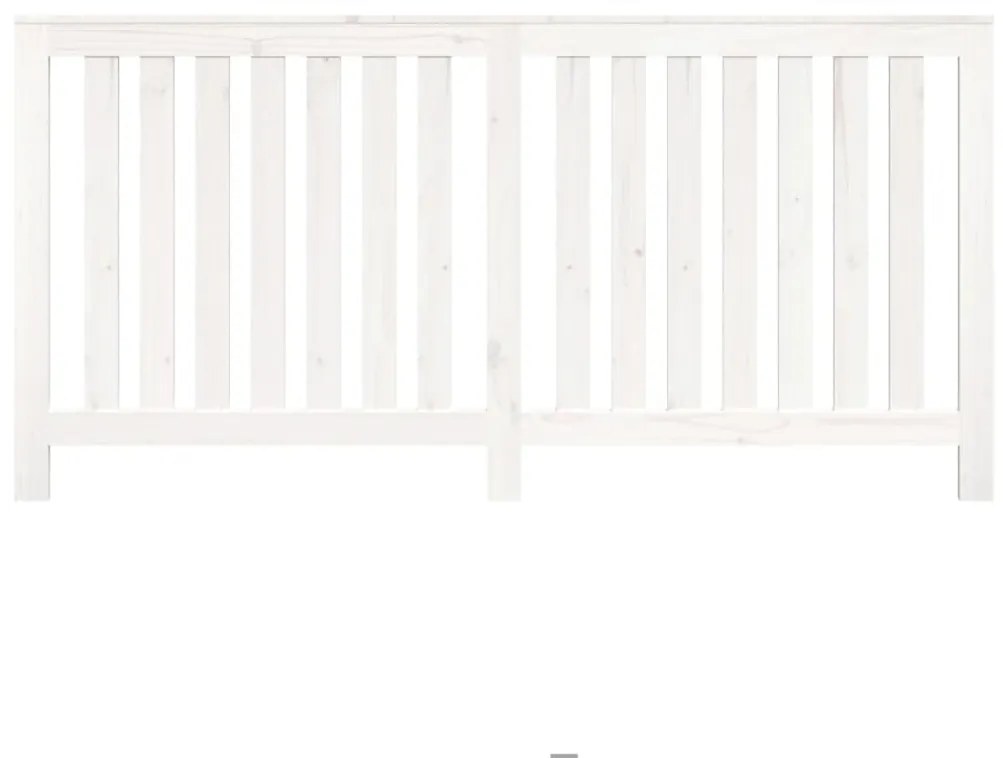 Cobertura de radiador 169x19x84 cm pinho maciço branca