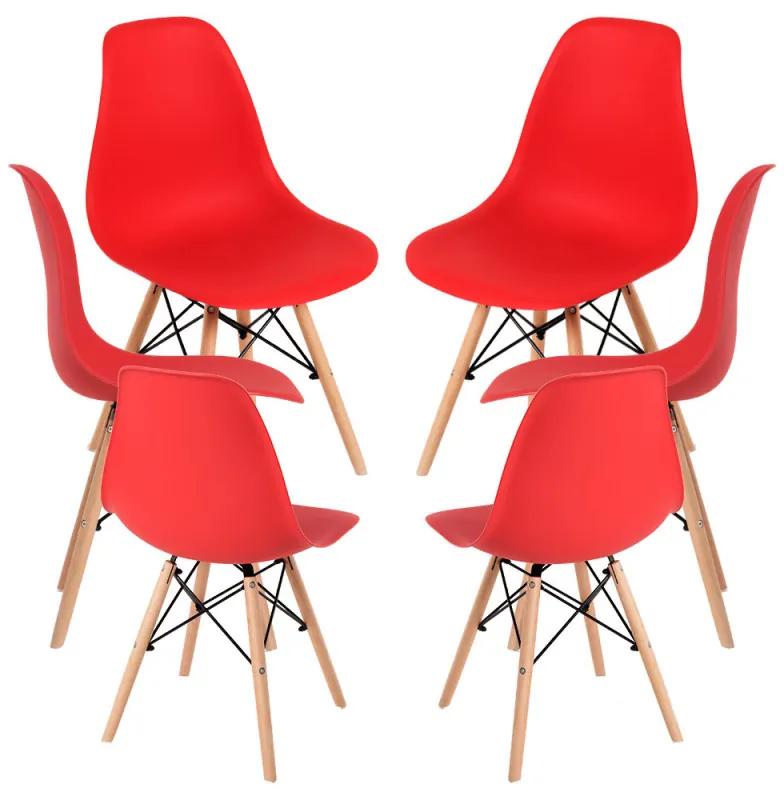 Pack 6 Cadeiras Tower Basic - Vermelho