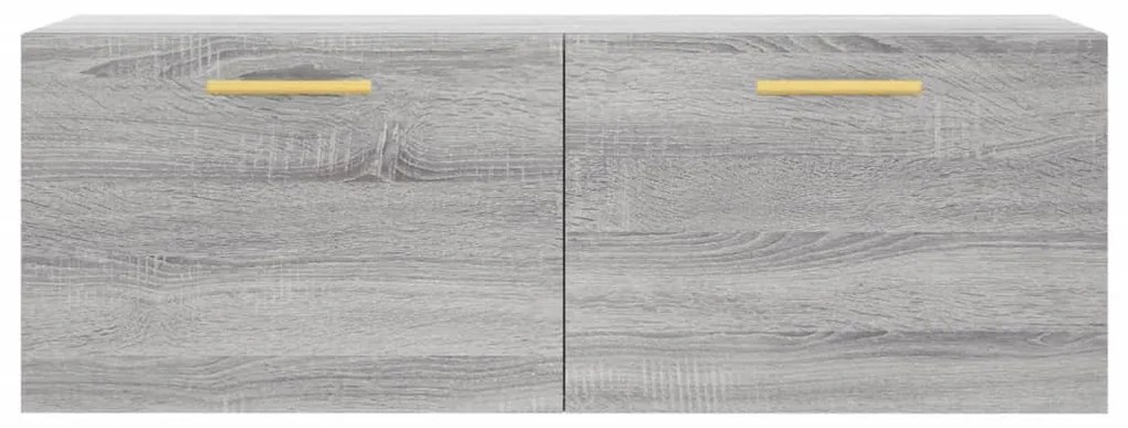 Armário parede 100x36,5x35 cm derivados de madeira cinza sonoma