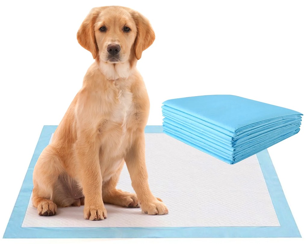 Tapetes higiênicos para animais de estimação com design de 5 camadas e 4 tamanhos - Tamanho 4