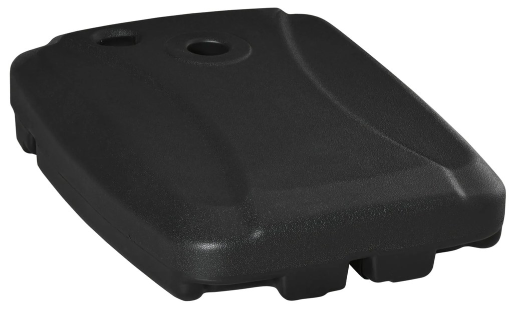 Base de Chapéu de Sol com 2 Rodas Preenchível com Água 60kg Areia 68kg