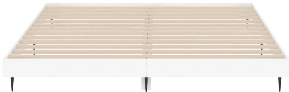 Estrutura de cama 150x200 cm derivados de madeira branco