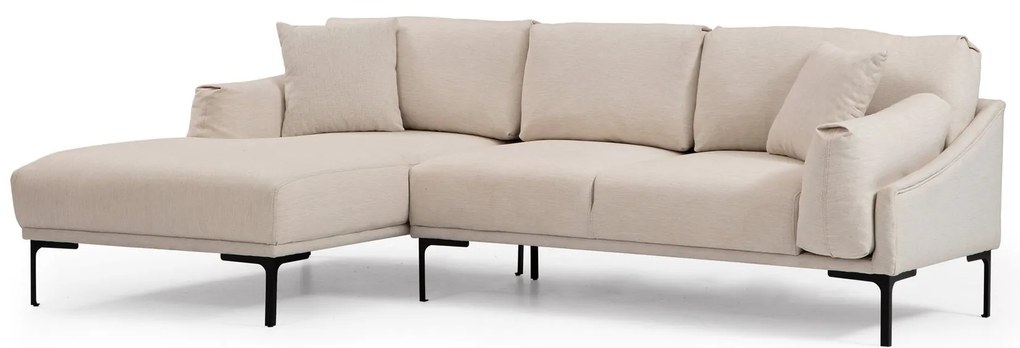 **** Sofá de Canto Leo Corner – Creme – 255 x 150 cm
**