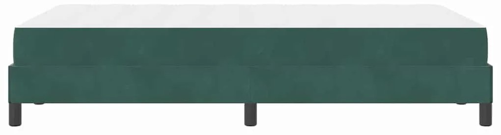 Cama box spring com colchão Verde Escuro 120 x 200 cm Veludo