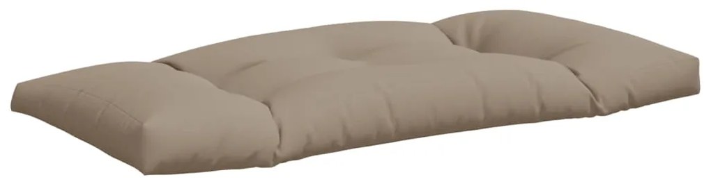 Almofadões de paletes 3 pcs tecido cinza-acastanhado