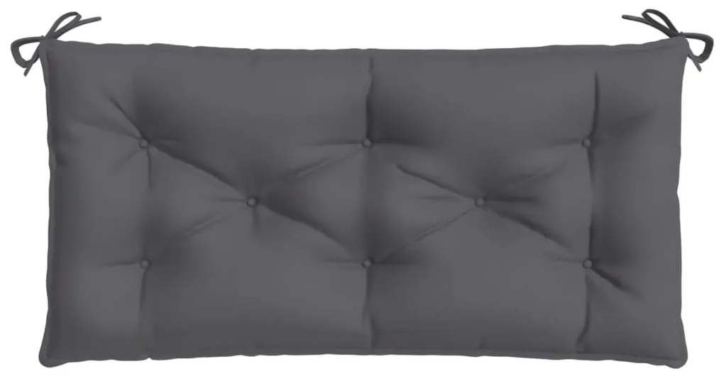 Almofadões banco jardim 2pcs 100x50x7cm tecido oxford antracite