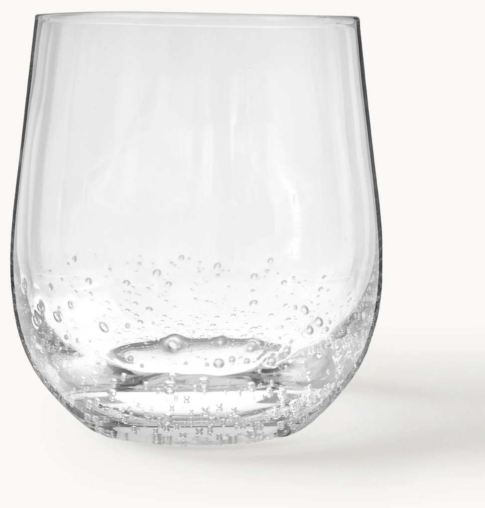 Copos artesanais com bolhas de ar decorativas Bubble, 4 uni.