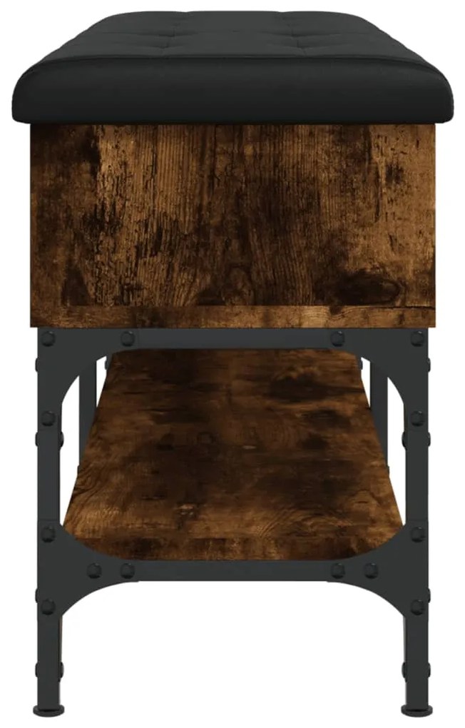 Banco sapateira 102x32x45 cm derivados madeira carvalho fumado