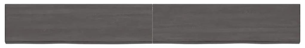 Prateleira de parede 220x30x4 cm carvalho tratado cinza-escuro