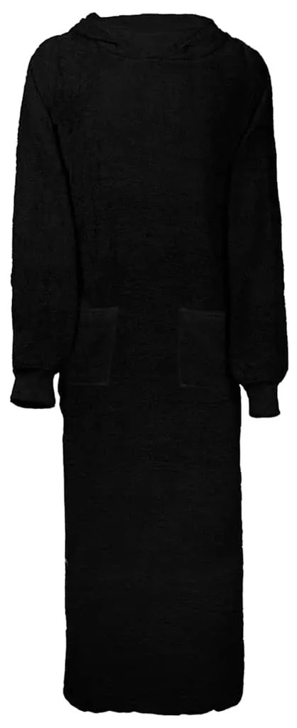 vidaXL Sweatshirt manta KINN Preto XXL Algodão