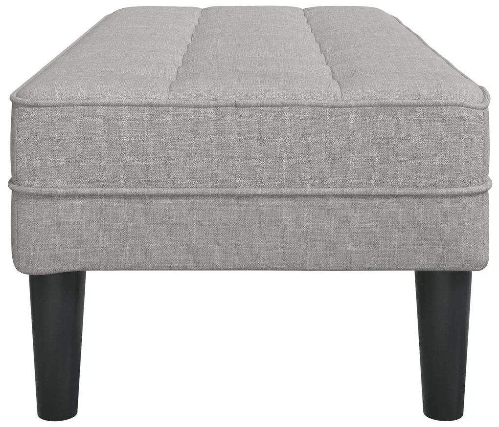 Banco vidaXL Cinza Nuvem 113x57x39 cm Tecido