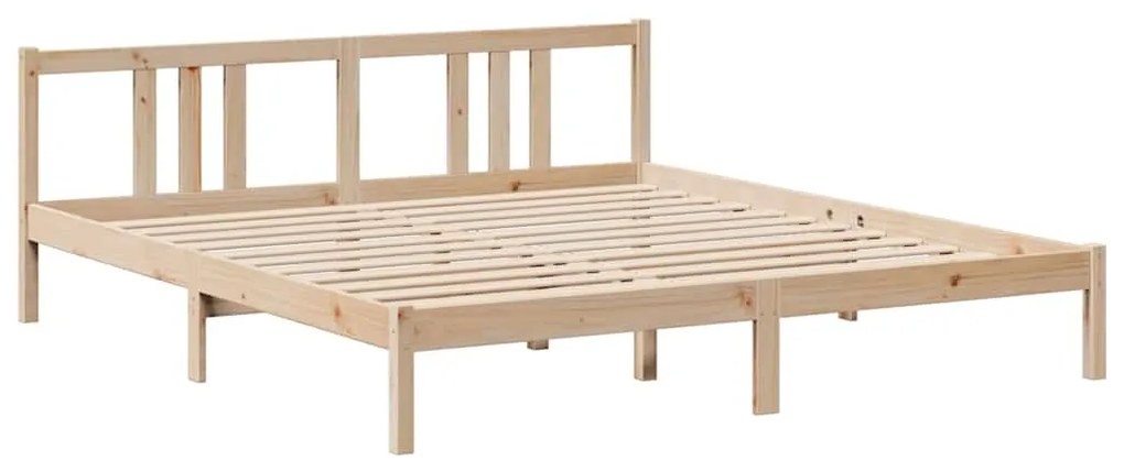 Cama com estante sem colchão 180x200 cm pinho maciço