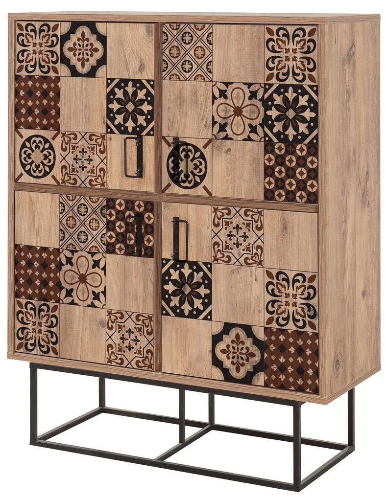 Armário Multiusos Quantum – Pinho Atlântico – 93x115x36 cm