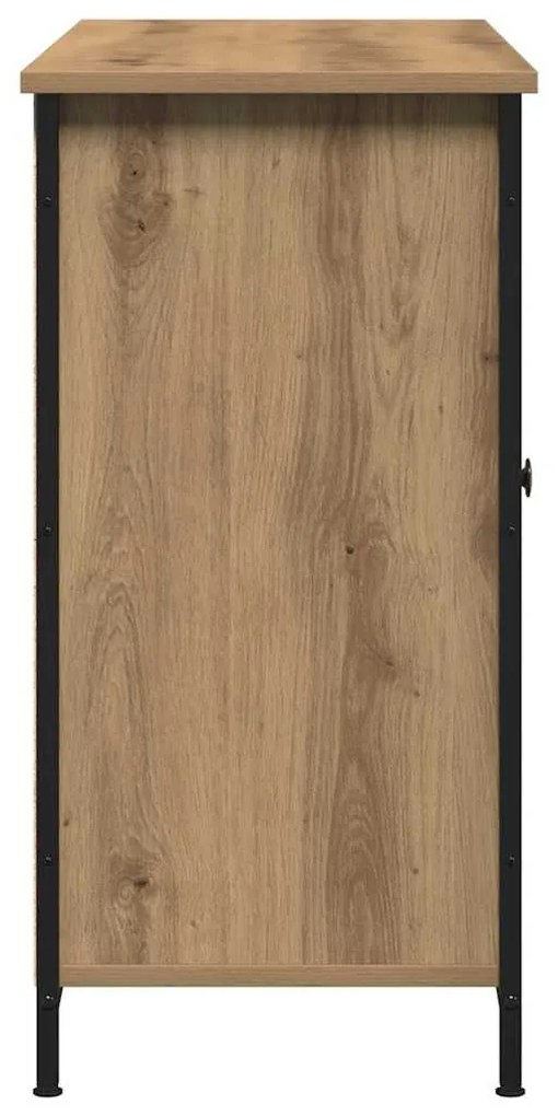 Sideboard vidaXL Artisan Carvalho 100x35x70 cm Madeira Engineered e Aç