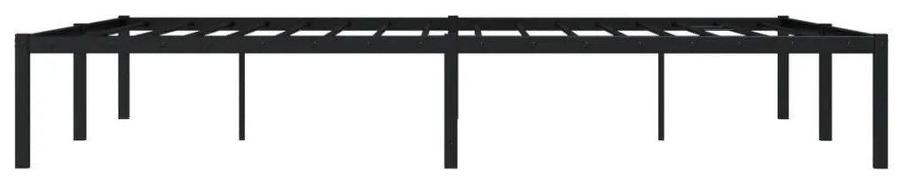 Estrutura de cama metal 150x200 cm preto