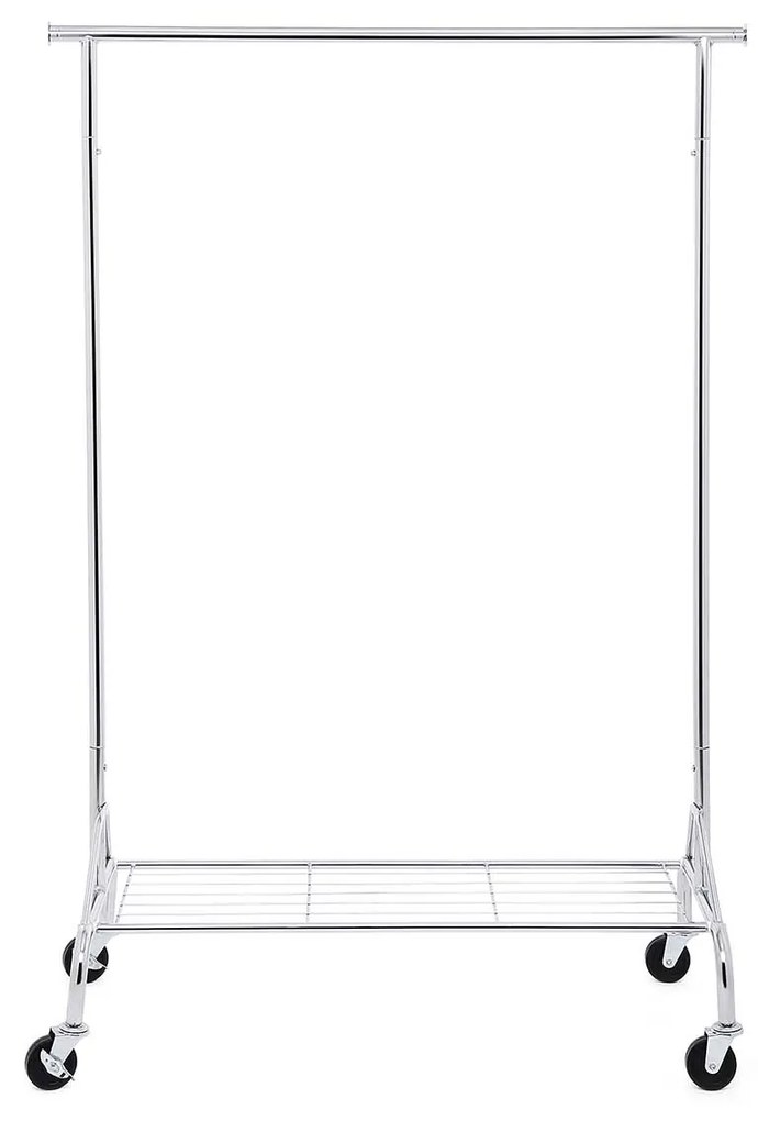 Cabide de metal reforçado SONGMICS com prateleira para sapatos, carga máxima de 50 kg, cromado HSR02S