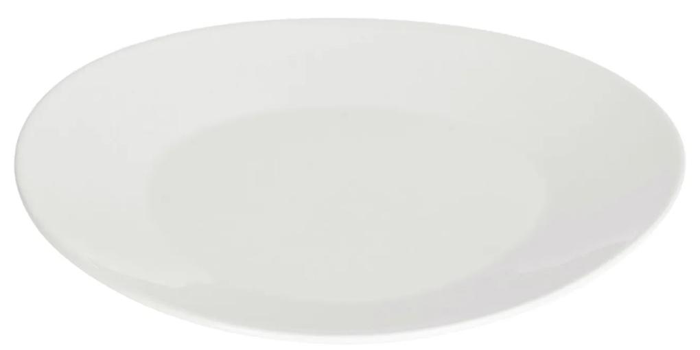 Kave Home - Prato de sobremesa oval Pierina porcelana branco