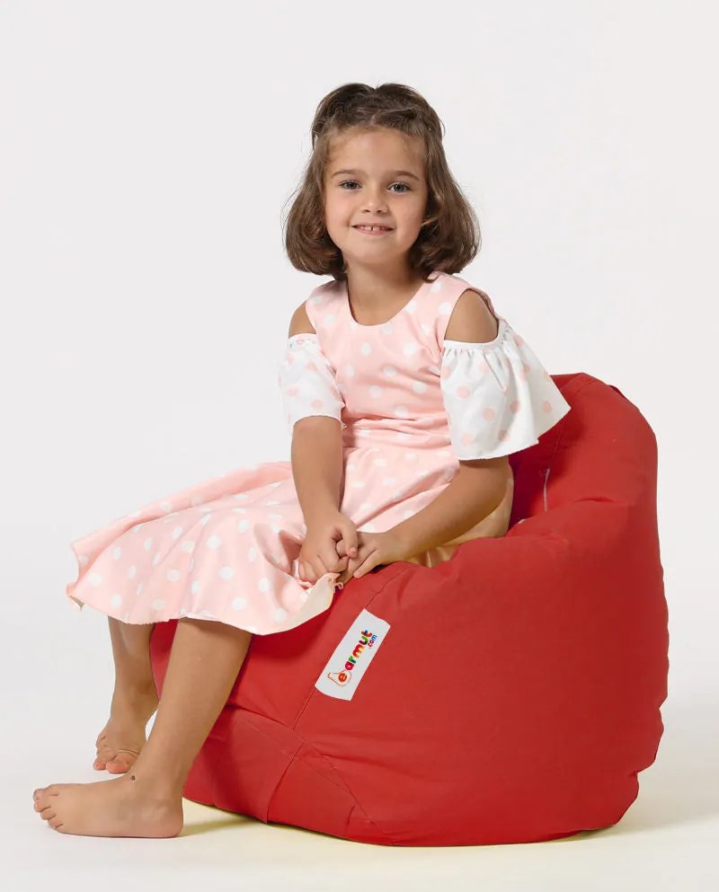 Puff de Jardim Premium Kids – Vermelho – 60x60x25 cm | Tribo Home