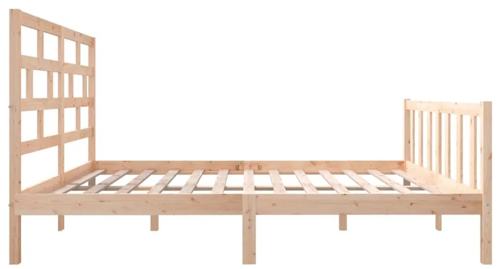Estrutura de cama 120x200 cm madeira de pinho maciça