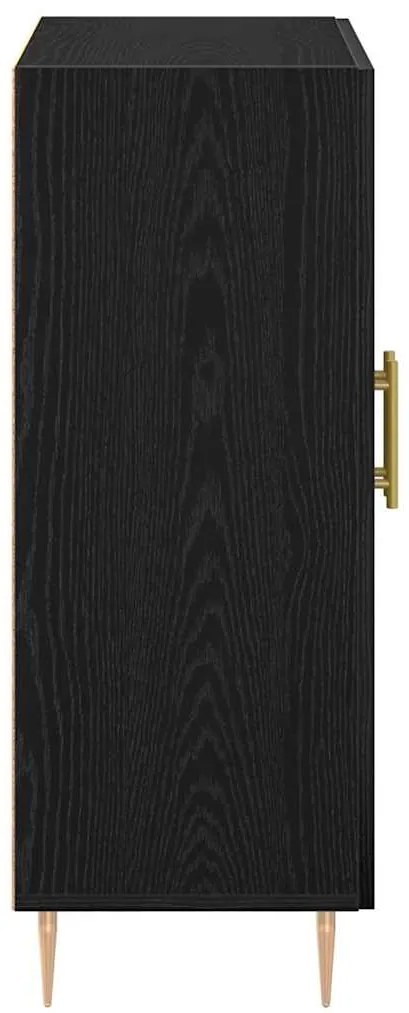 Buffet vidaXL Preto Carvalho 69,5x34x90 cm Madeira Semimanufaturada