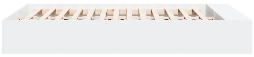 Estrutura de cama 150x200 cm derivados de madeira branco
