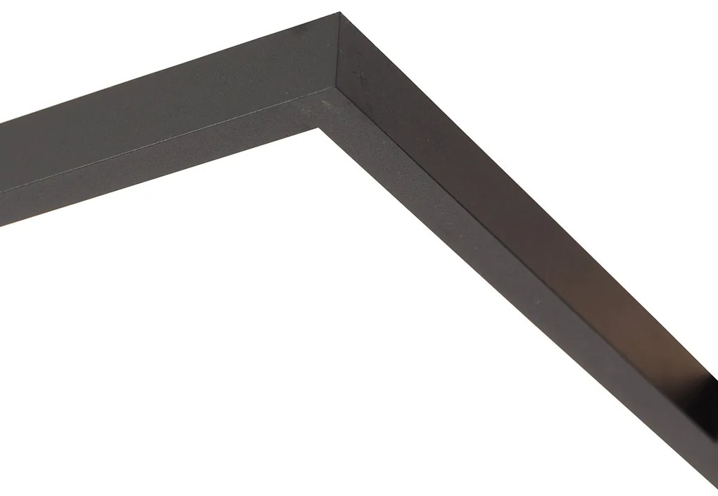 Candeeiro de teto preto com LED regulável em 3 níveis 5 luzes - Lejo Design