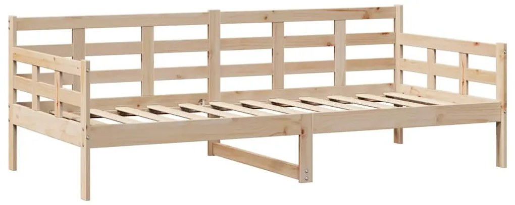 Sofá-cama com gavetas 80x200 cm madeira de pinho maciça