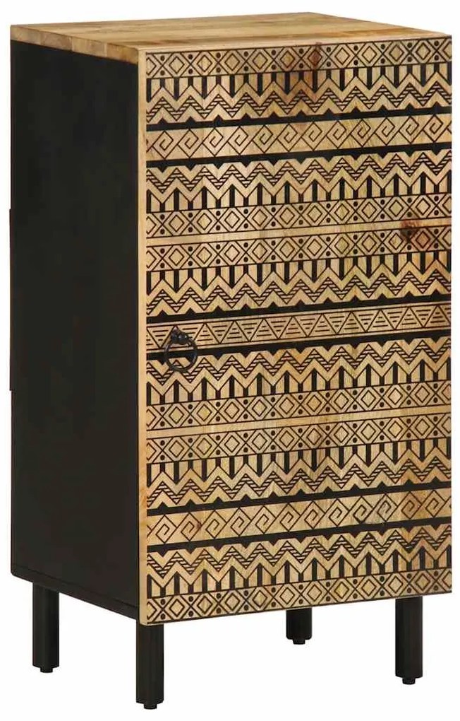 vidaXL Aparador 40x33,5x75 cm madeira de mangueira áspera maciça