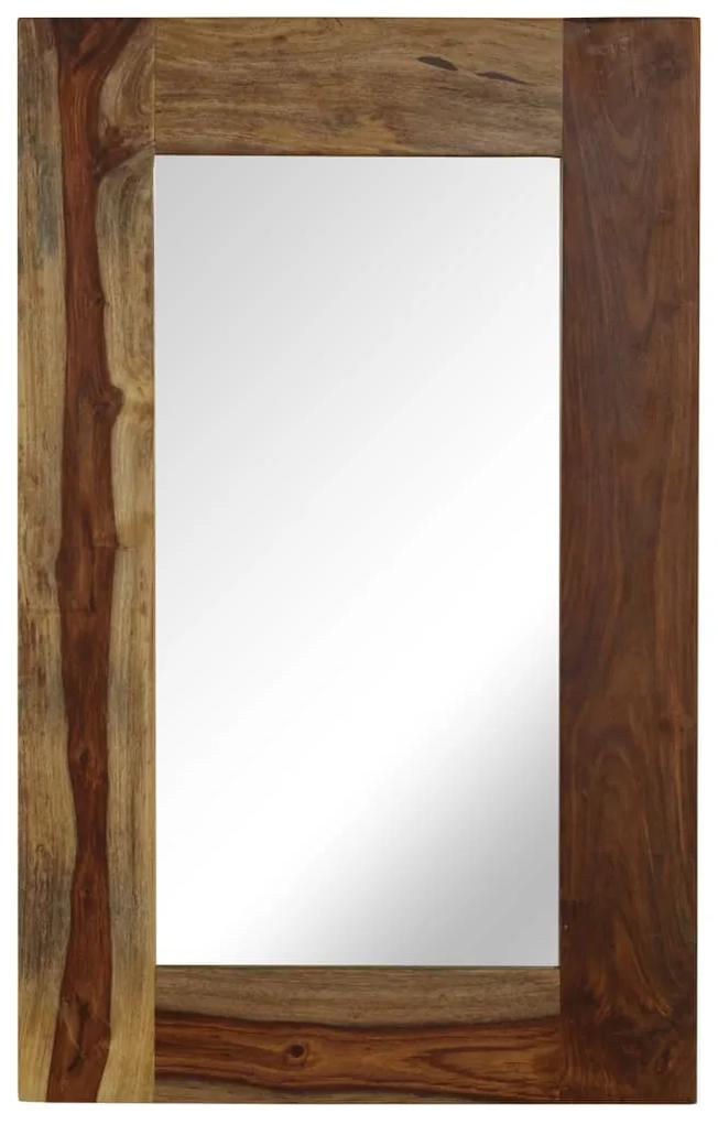246299 vidaXL Espelho em madeira de sheesham maciça 50x80 cm