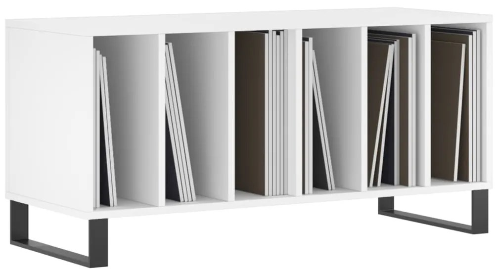 Armário para discos 100x38x48 cm derivados de madeira branco