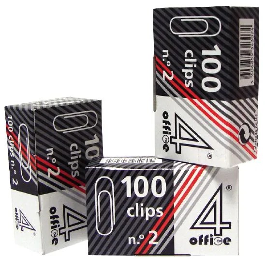 Clips Nº 10 4Office em Metal – Embalagem de 50 Unidades