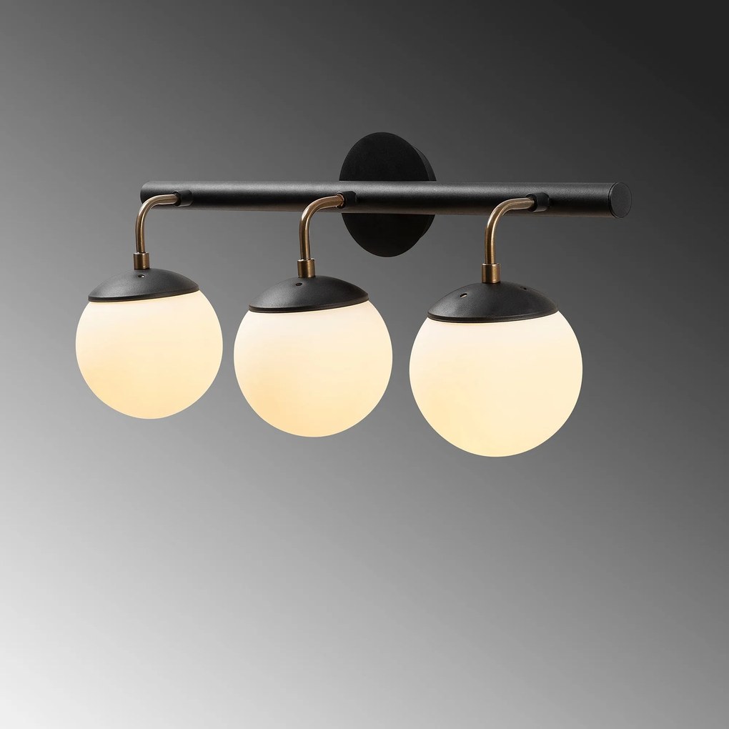 Candeeiro de Parede Gondol – Preto – 61 x 28 cm
