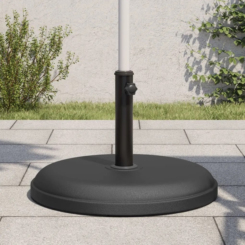 vidaXL Base de guarda-sol para postes de Ø32/35/38 mm 25 kg redondo