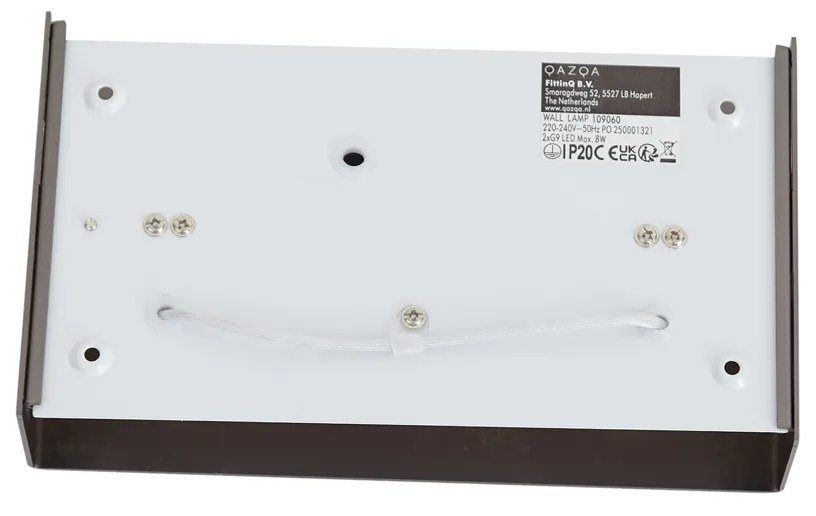 Candeeiro de Parede Moderno Gunmetal 2-Luzes - Otan