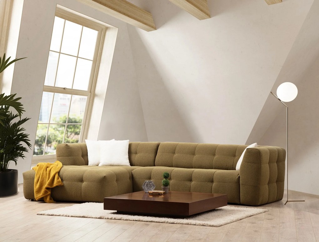 Sofá de Canto Cady – Khaki – 300 x 150 cm