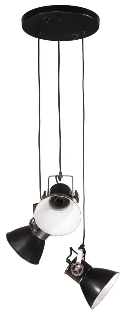 Candeeiro suspenso 25 W 30x30x100 cm E27 preto