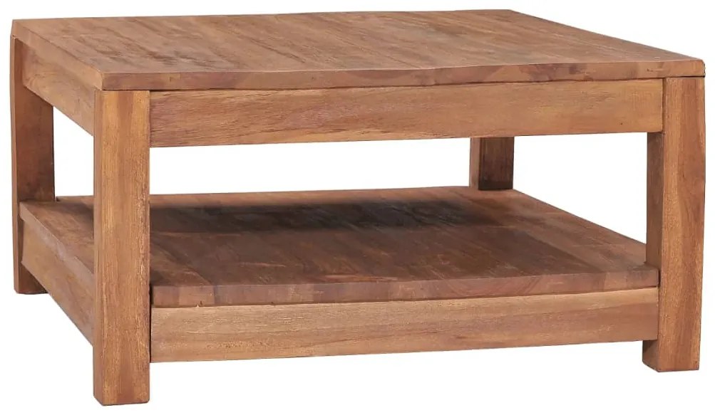 vidaXL Mesa de centro 68x67x35 cm madeira de teca maciça