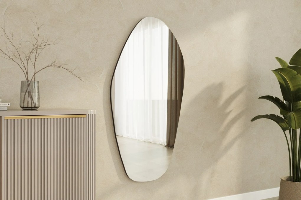 Espelho "Bella" - 60 x 120 x 2,2 cm - Preto - Design Moderno