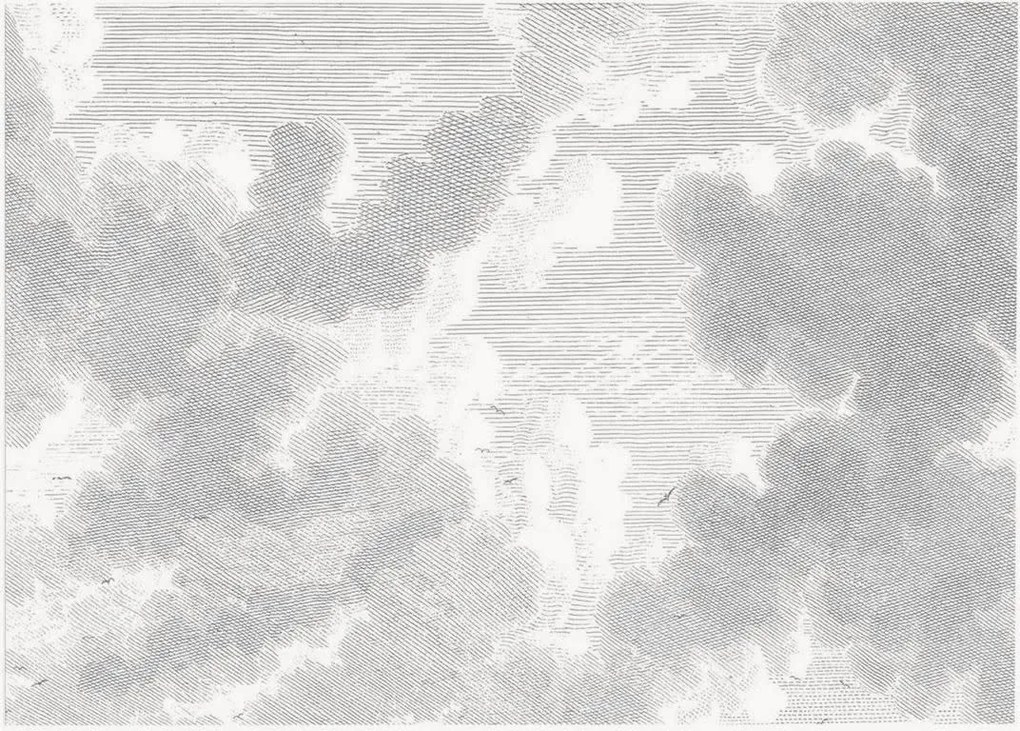 Papel de parede não tecido Engraved Clouds
